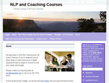 Tablet Screenshot of nlpcoachcourse.com